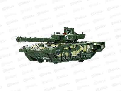 Модель металл &quotТЕХНОПАРК&quot АРМАТА ТАНК Т-14, 12см, камуф., 12MIL-GN-WOD