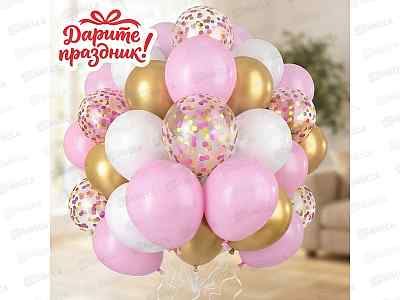 Набор Шаров Фонтан из шаров Розовое облако 30шт   DP-0030  526627