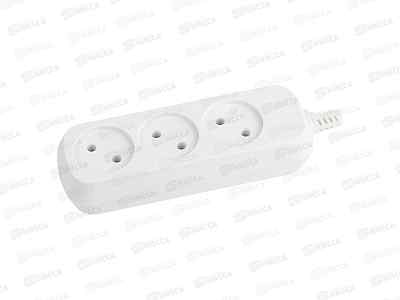 Колодка ЭРА KX-3 3 розетки без зазeмления белая *20