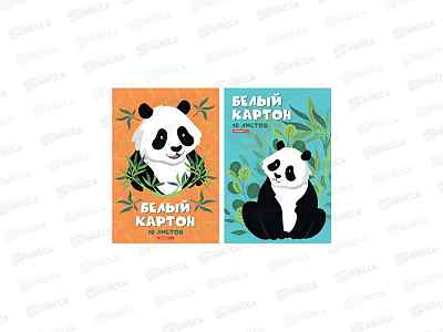 Картон Белый А4 АКАД 10л Панда EAC-13764/2 *48
