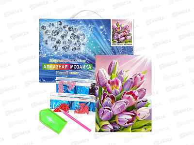 Алмазная мозаика 20*30 (ПВ, подрамник) Тюльпаны JS50635