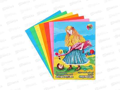 Цветной карт. двухст. ЛХ А4  6л  6цв Страна чудес, НК-9731 *20