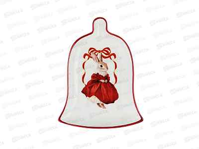 Блюдо в форме колокольчика Марсала 20х15х2,5см, MILLIMI, 820-962   г