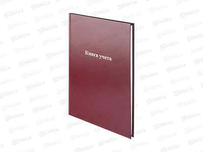 Кн.учета ATTACHE  96л А4 кл,б/в бордовый,1743626