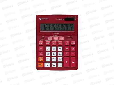 Калькулятор LAMARK SK-555RD 12разр., бол. наст. красный  *40