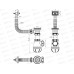 Сифон для кухни 1 1/2&quot х 40  с переливом  B0150  *35
