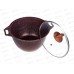 Кастрюля 4,0л со стеклянной крышкой АП Granit ultra red кга42а *3
