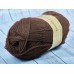 Пряжа Секрет успеха, 250 м, 100 г, 100% шерсть, цвет 251 коричневый, Пехорка Классическая серия