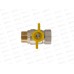 Кран шаровый для газа 1/2&quot гайка/штуцер бабочка СТМ ГАЗ