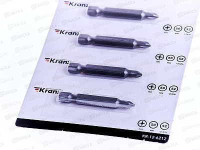 Бита PH1*50мм для шуруповерта сталь S2 (лента) Kranz, KR-12-6212  *5