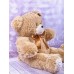 Медведь Малой 45см, цвет-кофейный, с лентой, 4816381702862  Мила