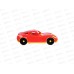 Машина Turbo &quotV&quot красная 18,5см, И-5850  *30