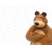 Игрушка для ванной LXST48R Капитошка, Маши и Медведь мишка сетка