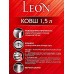 Ковш 1,5л &quotLEON&quot д.16см со стеклянной крышкой, LN-LDL1516G
