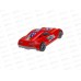 Машинка Turbo &quotV-MAX&quot красная 40см, И-5856  *6