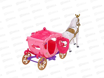 Карета для куклы &quotСказочная лошадь&quot свет/звук 38*21,5см 2077799