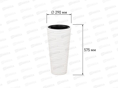 Кашпо Оазис 25л Белый М8075 *2