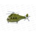 Вертолёт военный &quotАльфа&quot 72436 (в сеточке)  *24