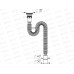 Гофросифон 1 1/2&quot*40/50 удлиненный с пластиковой решеткой, PF113-55-MR *55