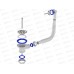 Выпуск 1 1/2&quot с металлической решеткой с круглым переливом, NV105-45-MR *45
