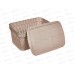 Корзина 5л Keeplex Ajur с крышкой бежевый топаз KL411311005