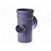 Крестовина канализационная серая 110х110х50 90(тыл) *20