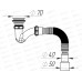 Сифон для душевого поддона узкий прямоточный 1 1/2*40 V144 *45
