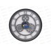 Часы настенные &quot21 Век&quot 3204-001 Скелетон металл+стекло черный Рубин