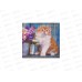 Алмазная мозаика (блестящая) 20х20см Голубоглазый котёнок, НД-0919 с подр.