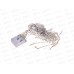 Гирлянда 1,5м*50см Бахрома 48LED теплый  белый 116-012