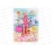 Игровой набор Defa Lucy &quotПляжный отдых&quot кукла 29см, 8471 pink, блистер 801012