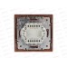 Выключатель INTRO Plano двойной, cкрытая установка, 10А-250В, венге, 1-104-10    *10/200