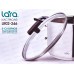 Кастрюля Веста LR02-246 нержавеющая сталь 16*10,5см 2,1л индукционное  дно стекл крышка