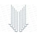 Набор колышков для палатки 18см*6мм 10шт RUSH WAY, 281468    гб
