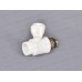 Клапан радиатора прямой (шаровый) PP-R 25x3/4&quot белый, Jakko *15/60