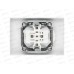 Розетка INTRO Accept cкрытая установка двойная 2x2Р, IP20, белый, 6-204-01 *10/100