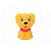 Игрушка пластизоль для ванны Собачка, YF-DOG-01 в сетке