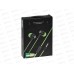Наушники вакуумные AUX разъём с МК 1.2м, More Choice G16 Green