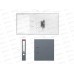 Регистратор А4 50мм EK43515 Granite серый *25