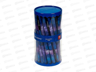 Ручка шар. BRAUBERG-143714 ST Grip Space 0.7мм синяя *36