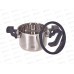 Кастрюля Lara LR02-290 Премиум нержавеющая сталь 16*10,5см 2,1л индук, все виды плит