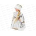 Снегурочка в бело-золотистой шубе, с мелодией, 30см Т-6010