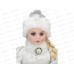 Снегурочка в бело-серебристой шубке, 30см Т-6352
