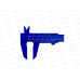 Штангенциркуль пластиковый 150мм Vertextools, 3010-03