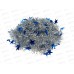 Мишура 002015 звездочки элементы 9смх2м.синия+серебро, AL-3352, *360