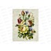 Полотенце из рогожки 60*45 Пионы, 13491-1