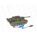 Танк на пульте р/у 3117378, 2 цвета, 8,6*12*23,5см в коробке