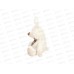 Игрушка ТМ &quotRelana&quot Зайчик белый с кор. бантиком 25см, RL24130-25