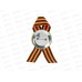 Значок &quot9 мая&quot закатной с лентой, жёлтый фон 4137601