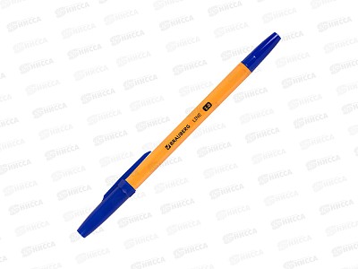 Ручка шар. BRAUBERG-143331 Orange line синяя. *50/150